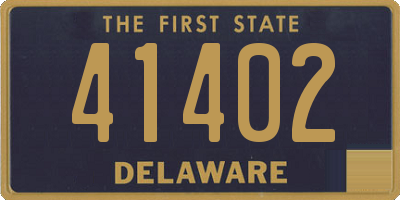 DE license plate 41402