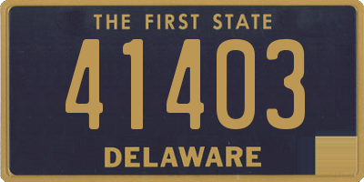 DE license plate 41403