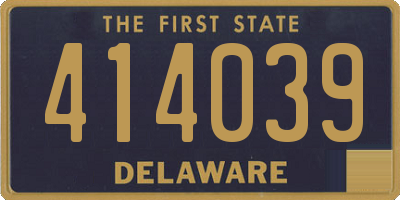 DE license plate 414039