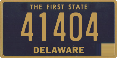 DE license plate 41404