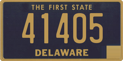 DE license plate 41405