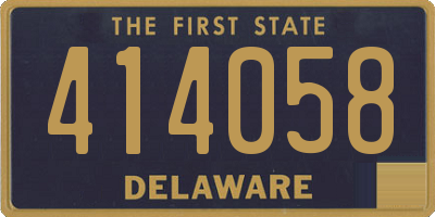 DE license plate 414058