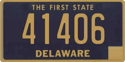 DE license plate 41406