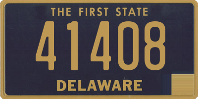 DE license plate 41408