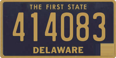 DE license plate 414083