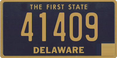 DE license plate 41409