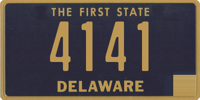 DE license plate 4141