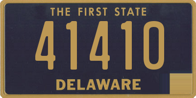 DE license plate 41410