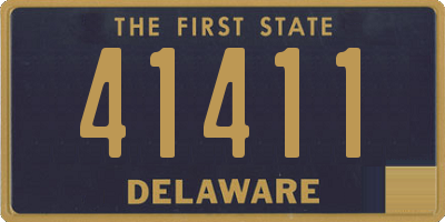 DE license plate 41411