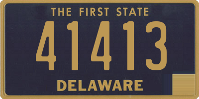 DE license plate 41413