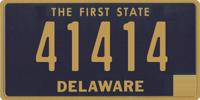 DE license plate 41414