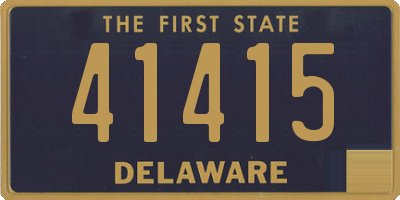 DE license plate 41415