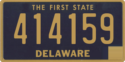 DE license plate 414159