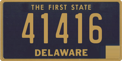 DE license plate 41416