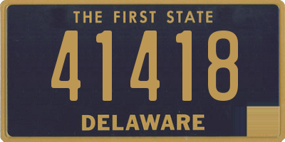 DE license plate 41418