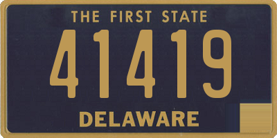 DE license plate 41419