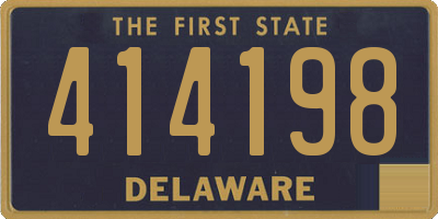 DE license plate 414198