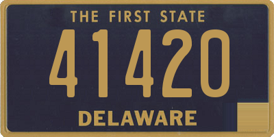 DE license plate 41420