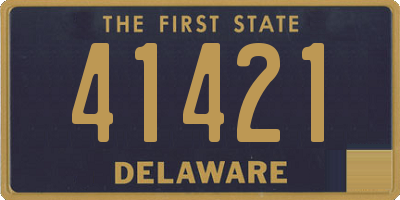 DE license plate 41421