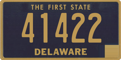 DE license plate 41422