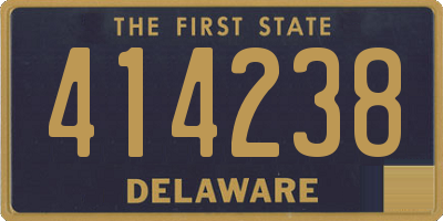 DE license plate 414238