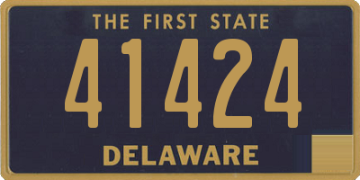 DE license plate 41424