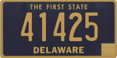 DE license plate 41425