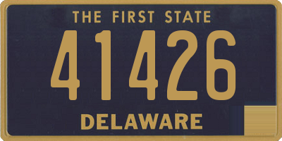 DE license plate 41426