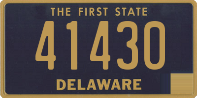 DE license plate 41430