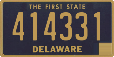 DE license plate 414331