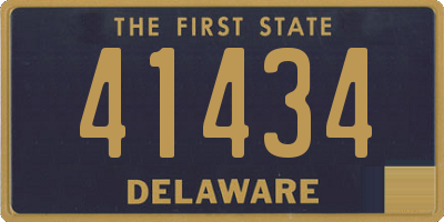 DE license plate 41434