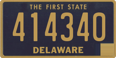 DE license plate 414340
