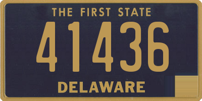 DE license plate 41436