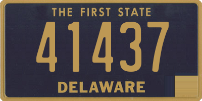 DE license plate 41437