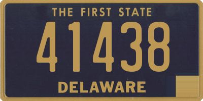 DE license plate 41438