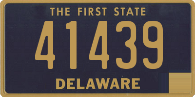 DE license plate 41439