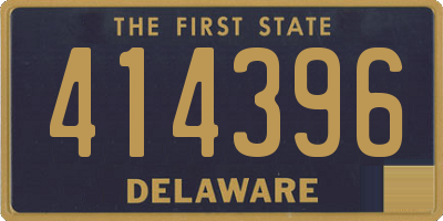 DE license plate 414396