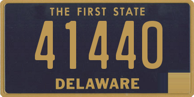 DE license plate 41440