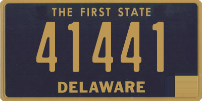 DE license plate 41441