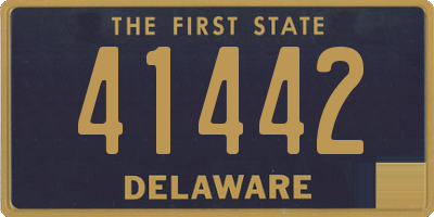 DE license plate 41442