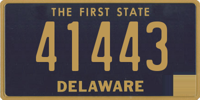 DE license plate 41443