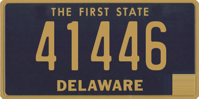 DE license plate 41446