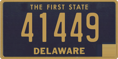 DE license plate 41449