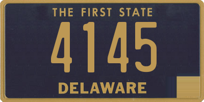 DE license plate 4145