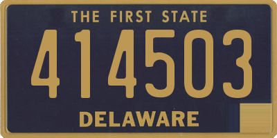 DE license plate 414503