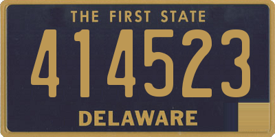 DE license plate 414523