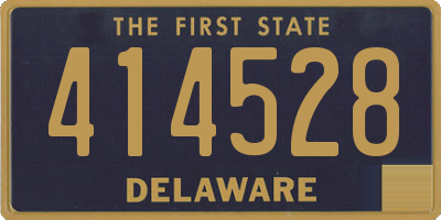DE license plate 414528