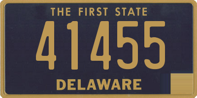 DE license plate 41455