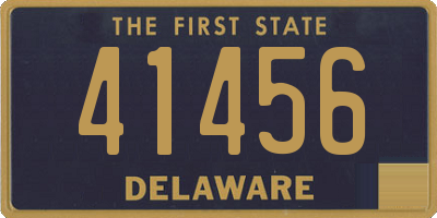 DE license plate 41456