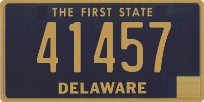 DE license plate 41457